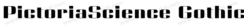 PictoriaScience Gothic SemiBold SmE字体转换